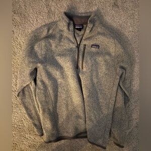 Patagonia Grey Quarter Zip Sweater